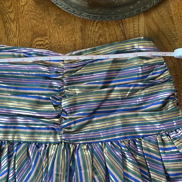 Bubble skirt ZARA Y2K Bubble Mini skirt gathered shine skirt - Picture 8 of 13